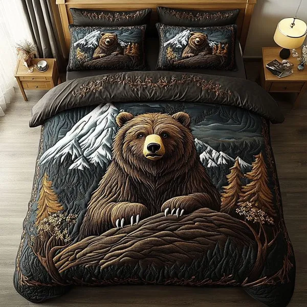 11D_Printed_Glace_Cotton_Bear_Mountain_Print_Bedsheet