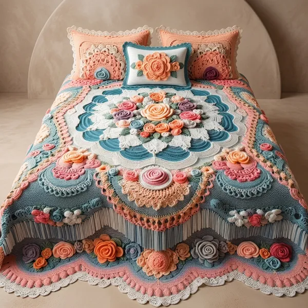 11D_Printed_Glace_Cotton_Bohemian_Crochet_Pastel_Floral_Bedsheet