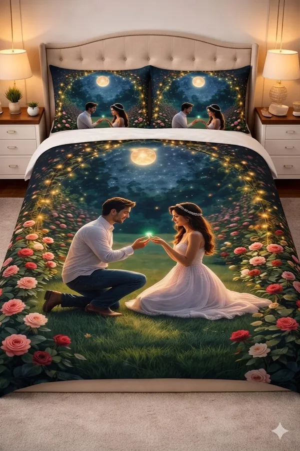 11D_Printed_Glace_Cotton_Romantic_Moonlit_Floral_Print_Bedsheet