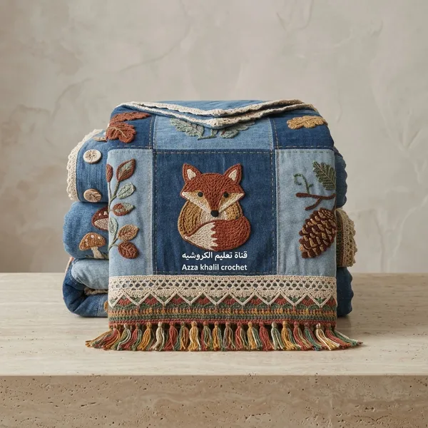 11D_Printed_Glace_Cotton_Bohemian_Floral_Patchwork_Quilted_Bedsheet