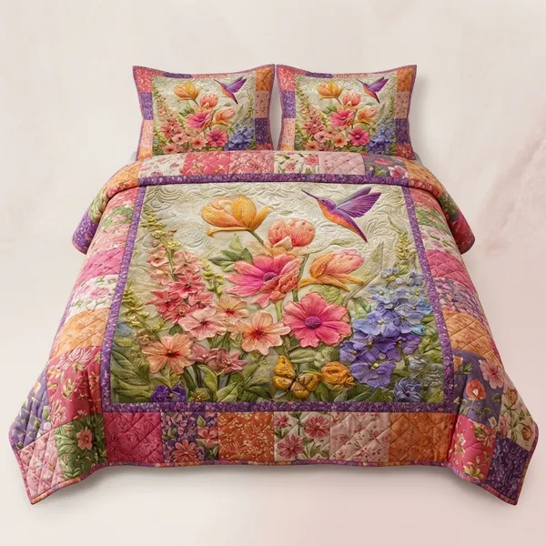 11D_Printed_Glace_Cotton_Quilted_Floral_Patchwork_Bedsheet