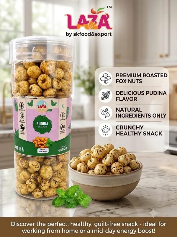 Laza_Pudina_And_Mix_Masala_Roasted_Makhana_Combo_Pack_Of_2_-_(90_gms_each)