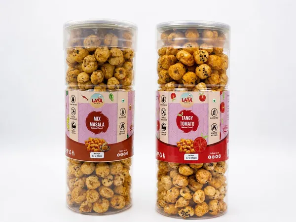 Laza_Mix_Masala_And_Tangy_Tomato_Cream_Roasted_Makhana_Combo_Pack_Of_2