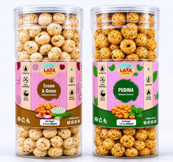 Laza_Cream_Onion_And_Pudina_Roasted_Makhana_Combo_Pack_Of_2