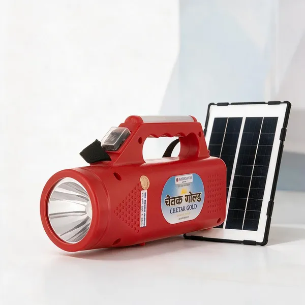 Silvolite_Chetak_Gold_Solar_Torch_With_Panel_4V_Red