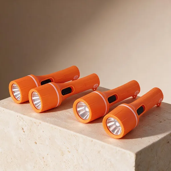 Silvolite_Hunny_Orange_Abs_Plastic_Torch_Pack_Of_4