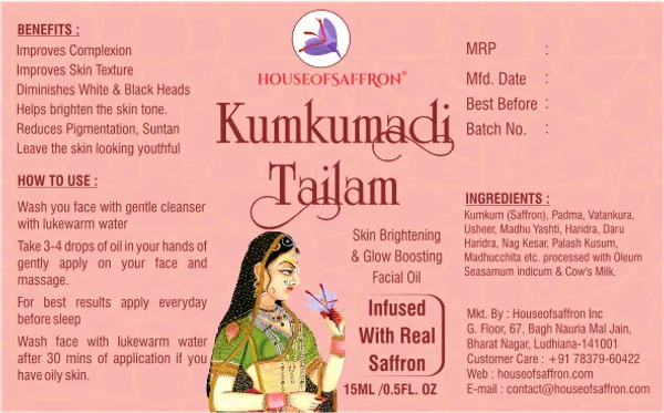 15_Ml_Kumkumadi_Tailam_Infused_With_Original_Saffron_Threads
