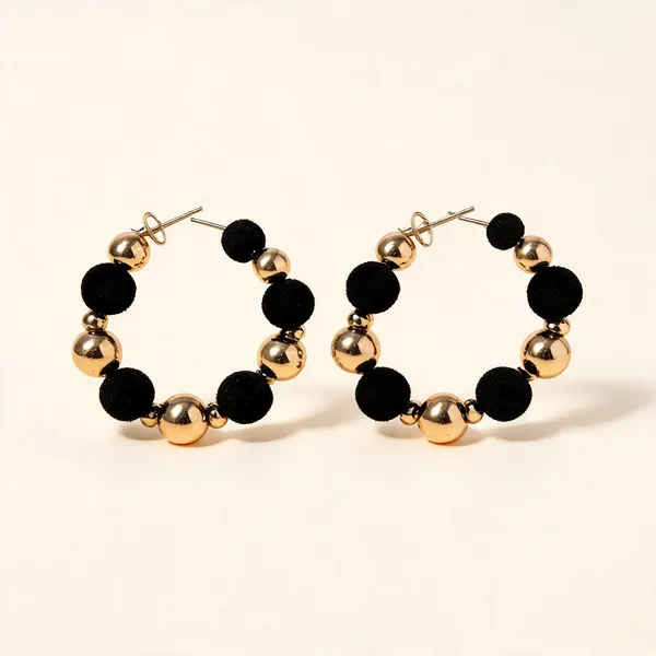 Black_Alloy_Beaded_Open_Hoop_Earrings_For_Women_Pack_Of_2