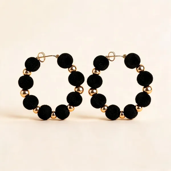 Black_Alloy_Beaded_Open_Hoop_Earrings_For_Women_Pack_Of_2