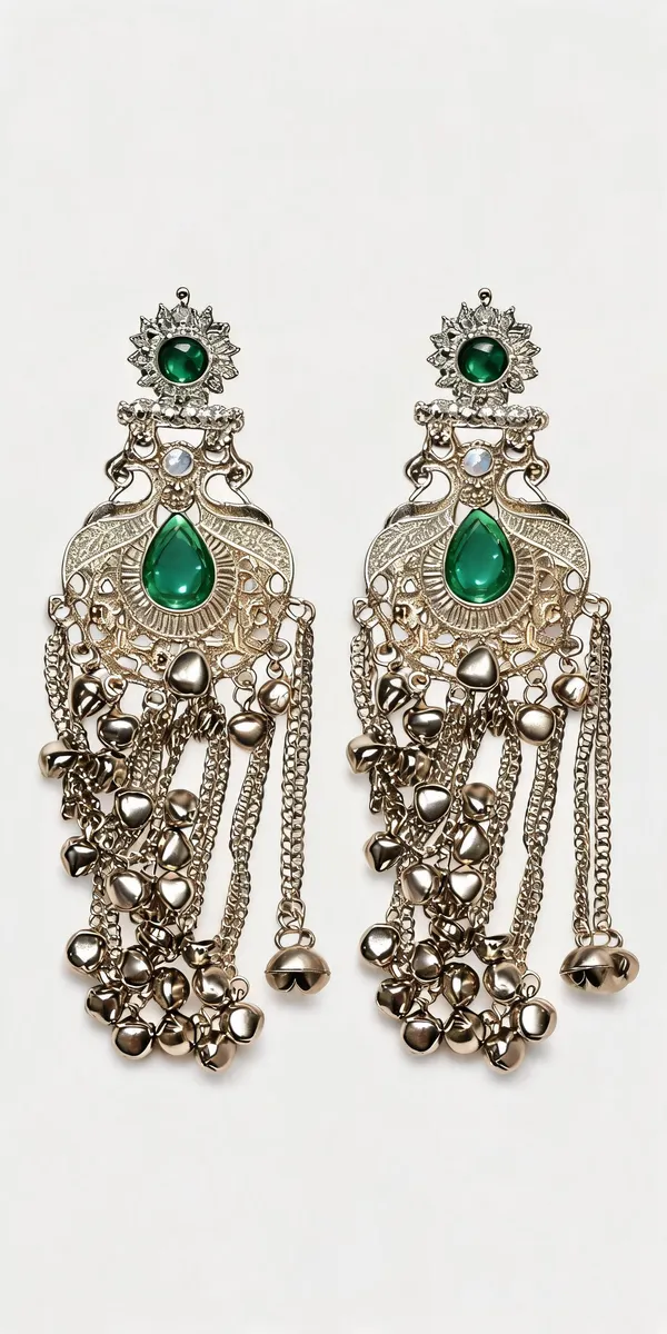 Silver_Tone_Alloy_Green_Stone_Floral_Chandelier_Earrings_For_Women