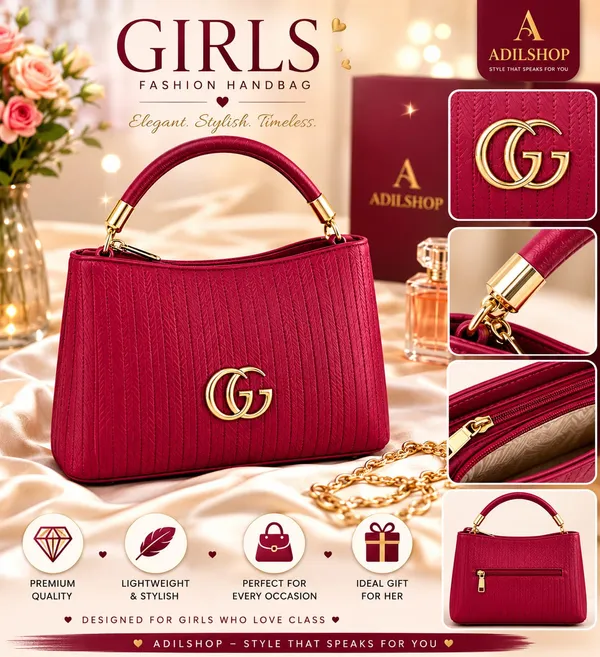 Maroon_Pu_Leather_Structured_Handbag_For_Women