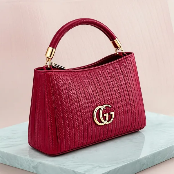 Maroon_Pu_Leather_Structured_Handbag_For_Women