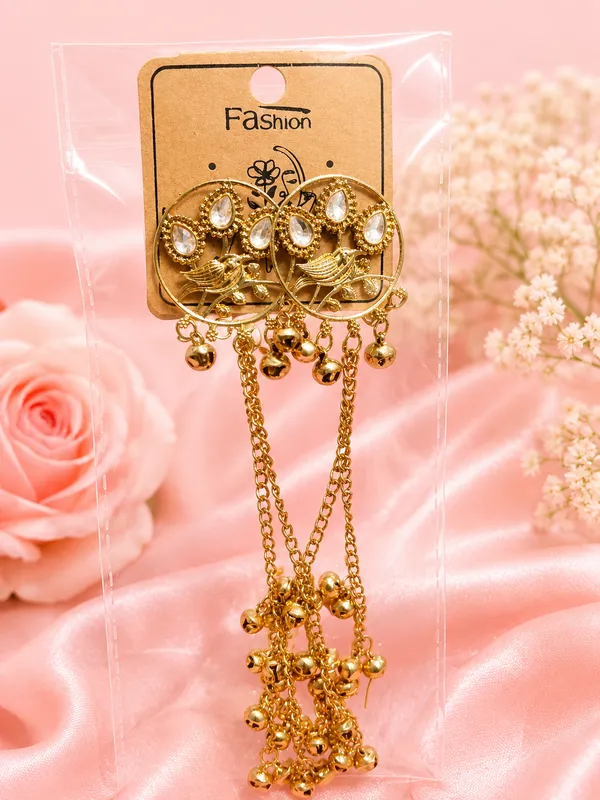 Gold_Alloy_Floral_Chain_Dangle_Earrings_For_Women_Pack_Of_2