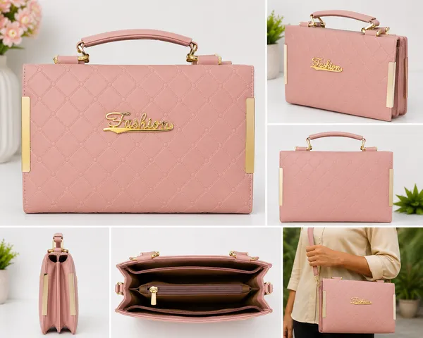 Pink_Pu_Leather_Quilted_Structured_Handbag_For_Women