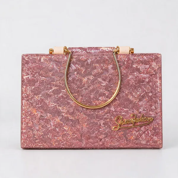 Pink_Pu_Leather_Textured_Structured_Tote_Bag_For_Women