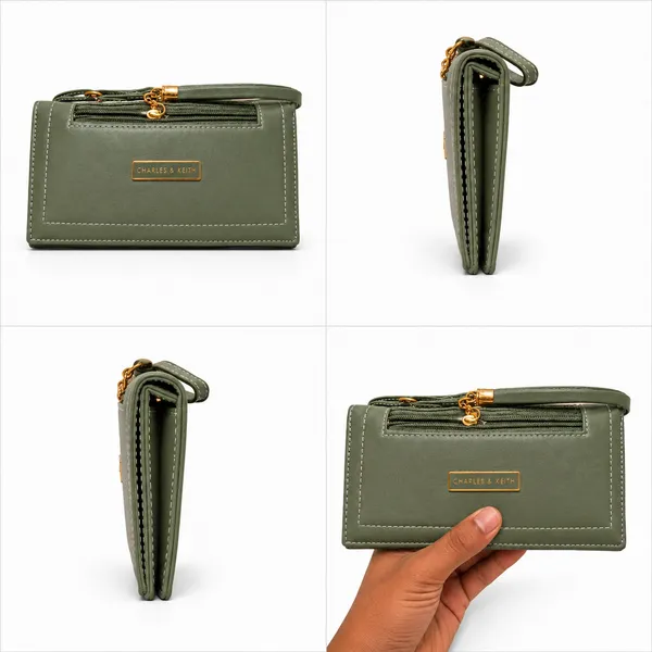 Olive_Green_Pu_Leather_Zip_Wallet_For_Women_Pack_Of_2
