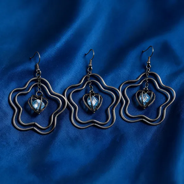 Silver_Alloy_Floral_Heart_Drop_Earrings_For_Women_Pack_Of_3
