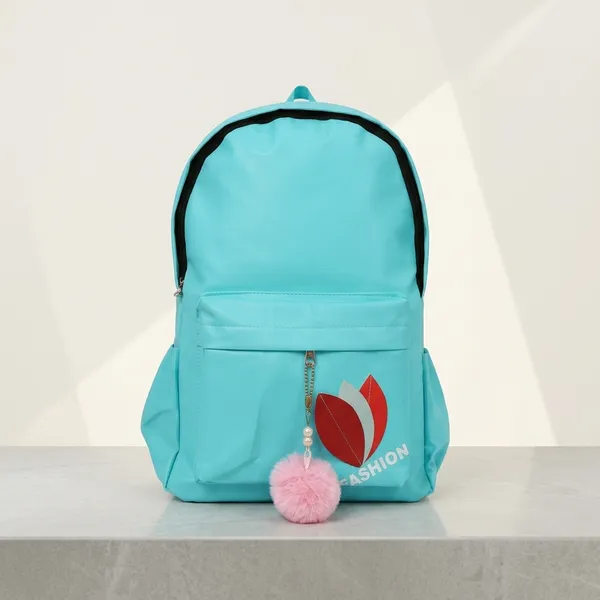 Turquoise_Polyester_Printed_Backpack_For_Women