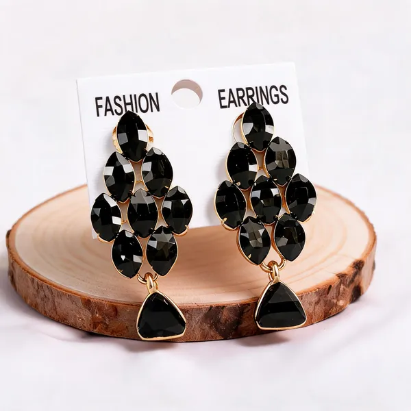 Black_Alloy_Geometric_Layered_Drop_Earrings_For_Women_Pack_Of_2
