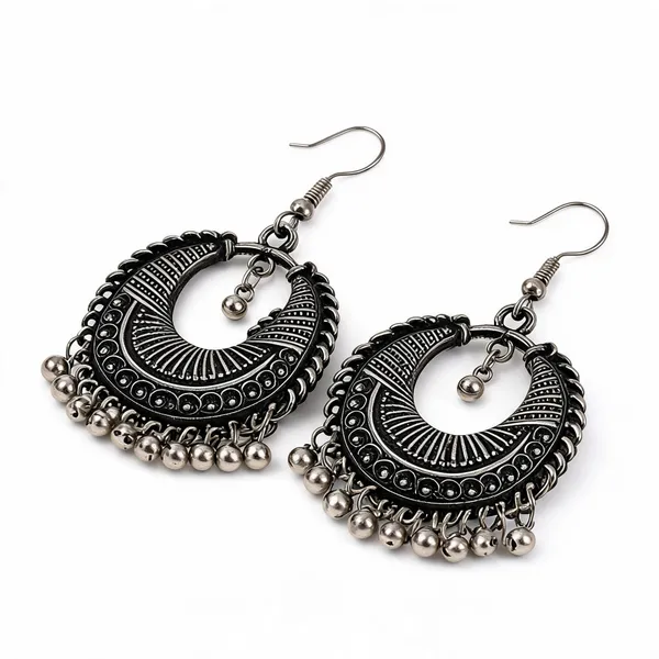 Silver_Oxidised_Alloy_Circular_Chain_Drop_Earrings_For_Women_Pack_Of_2