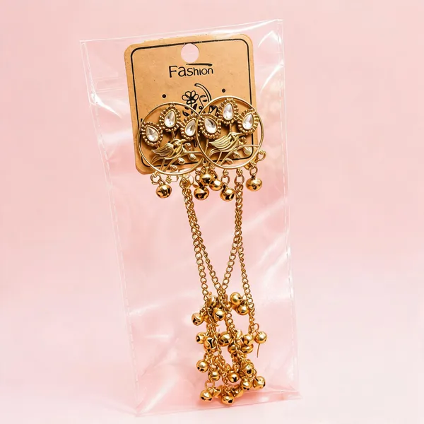 Gold_Alloy_Floral_Chain_Dangle_Earrings_For_Women_Pack_Of_2