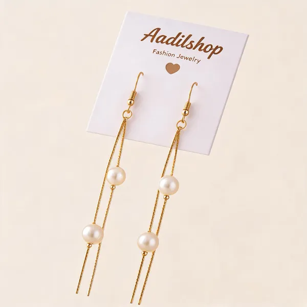 Gold_Alloy_White_Bead_Strand_Dangle_Earrings_For_Women_Pack_Of_2