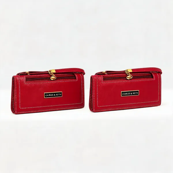 Red_Pu_Leather_Zip_Front_Clutch_Bag_For_Women_Pack_Of_2