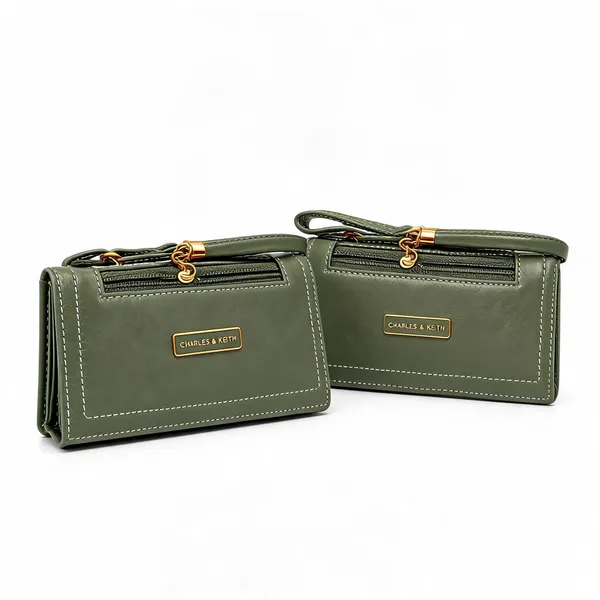 Olive_Green_Pu_Leather_Zip_Wallet_For_Women_Pack_Of_2