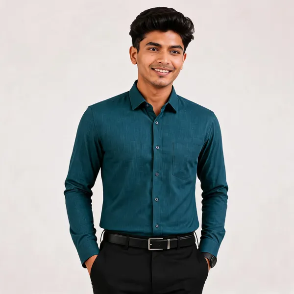 Teal_Cotton_Regular_Fit_Solid_Shirt_For_Men