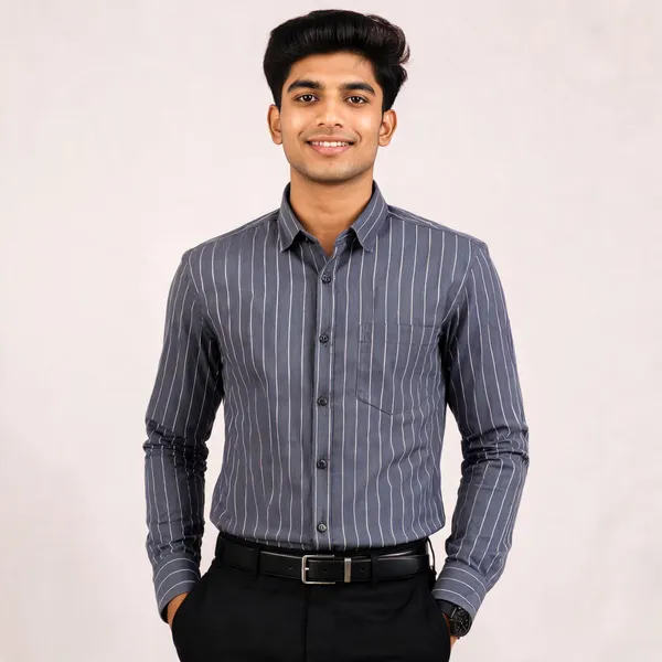 Grey_Cotton_Regular_Fit_Striped_Shirt_For_Men