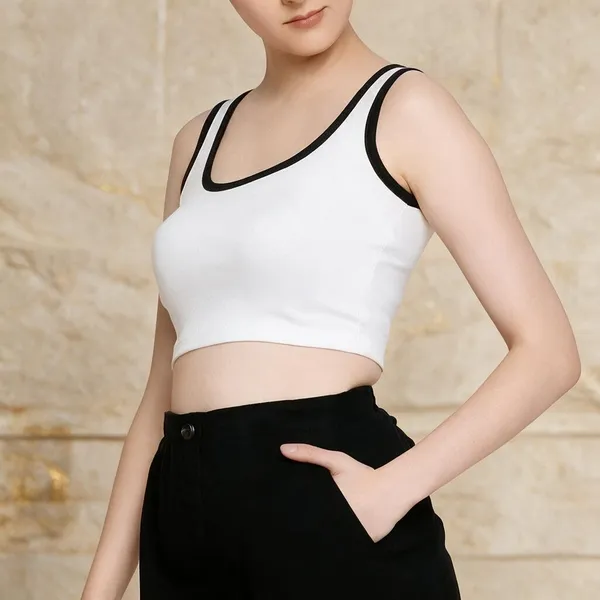 White_Ribbed_Cotton_Slim_Fit_Crop_Tank_Top_For_Women