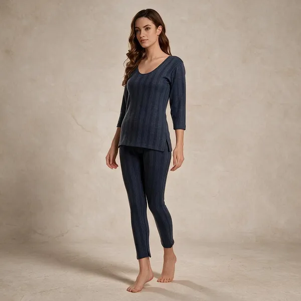 Blue_Polycotton_Slim_Fit_Thermal_Set_For_Women