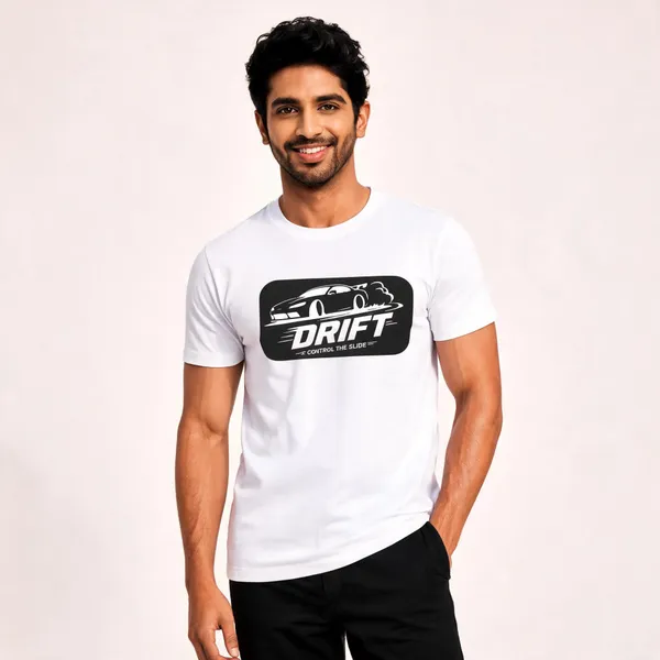 White_Bio_Wash_Cotton_Regular_Fit_Drift_Graphic_T-Shirt_For_Men