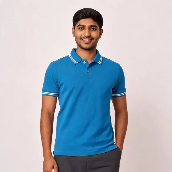 Blue_Cotton_Pique_Regular_Fit_Polo_T-Shirt_For_Men