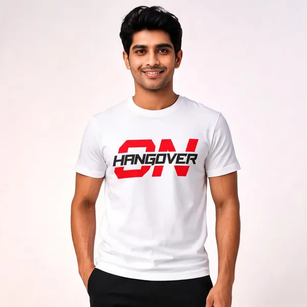 White_Bio_Wash_Cotton_Graphic_Round_Neck_T-Shirt_For_Men