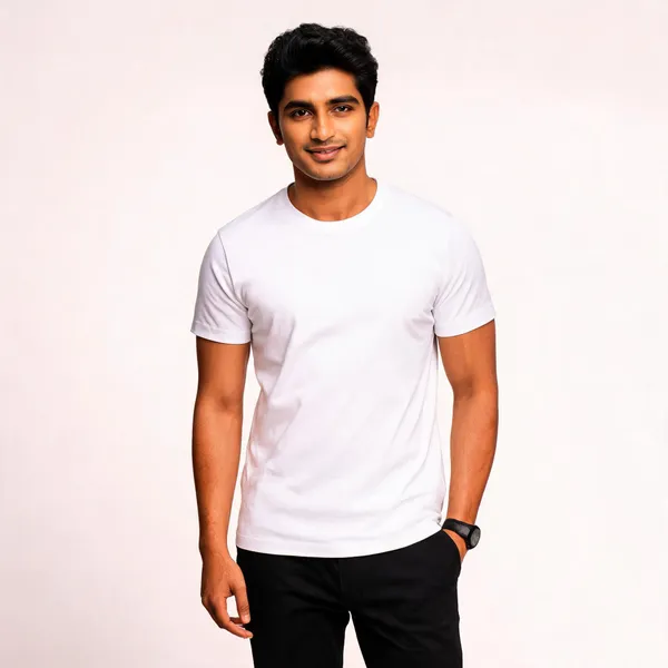 White_Bio_Wash_Cotton_Regular_Fit_Graphic_T-Shirt_For_Men