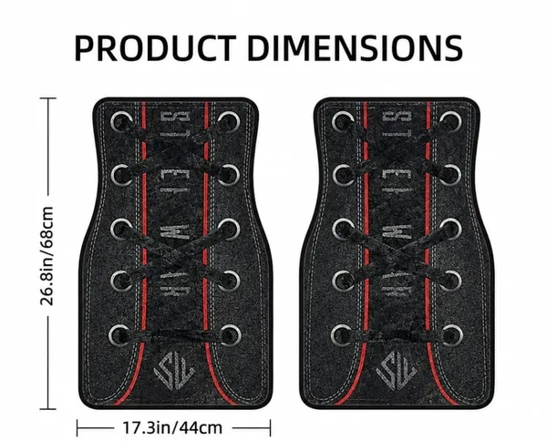 Polyester_Anti-Slip_Rubber_Black_Red_Trim_Car_Floor_Mat_Pack_Of_2