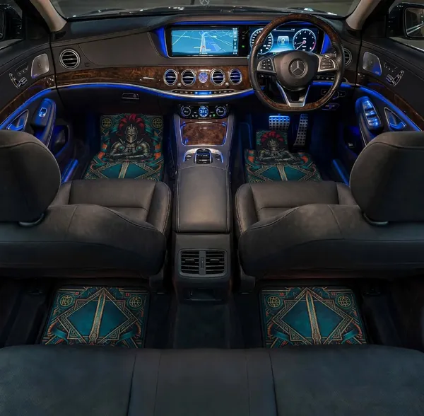 Polyester_Anti-Slip_Rubber_Multicolor_Knight_Print_Car_Floor_Mat_Pack_Of_4