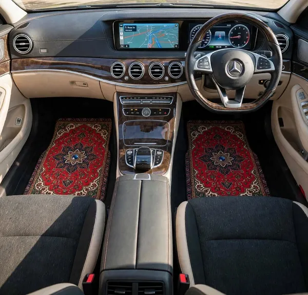 Polyester_Anti-Slip_Rubber_Persian_Print_Red_Car_Floor_Mat_Set_Of_4