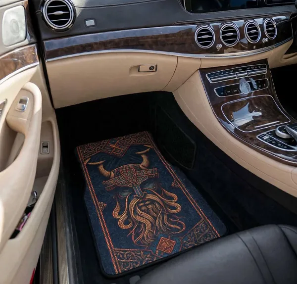Polyester_Anti-Slip_Rubber_Printed_Black_Car_Floor_Mat_Set_Of_4