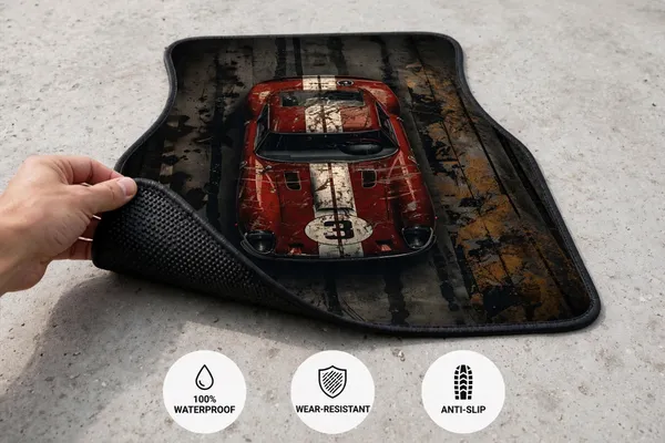 Polyester_Anti-Slip_Rubber_Solid_Black_Car_Floor_Mat_Pack_Of_4
