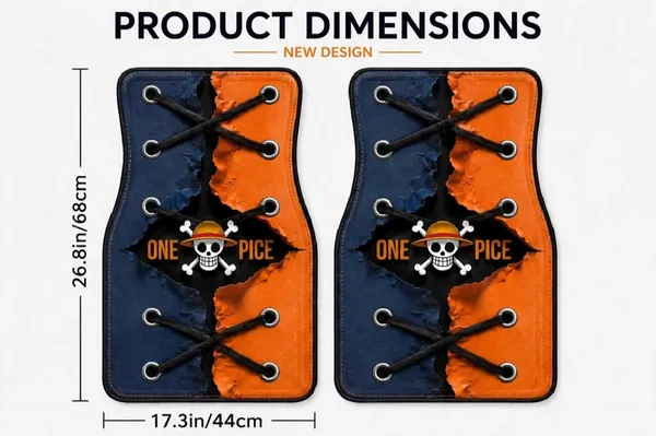 Polyester_Anti-Slip_Rubber_Navy_Blue_Orange_Car_Floor_Mat_Pack_Of_2