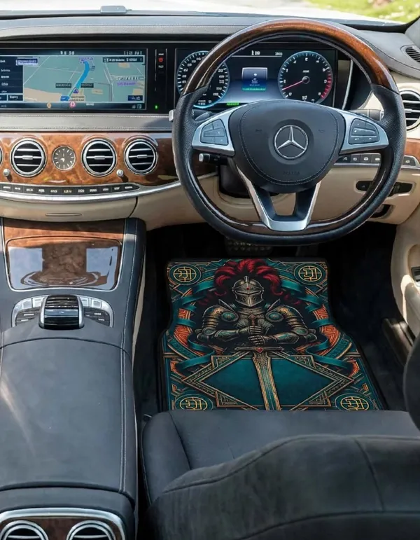 Polyester_Anti-Slip_Rubber_Multicolor_Knight_Print_Car_Floor_Mat_Pack_Of_4