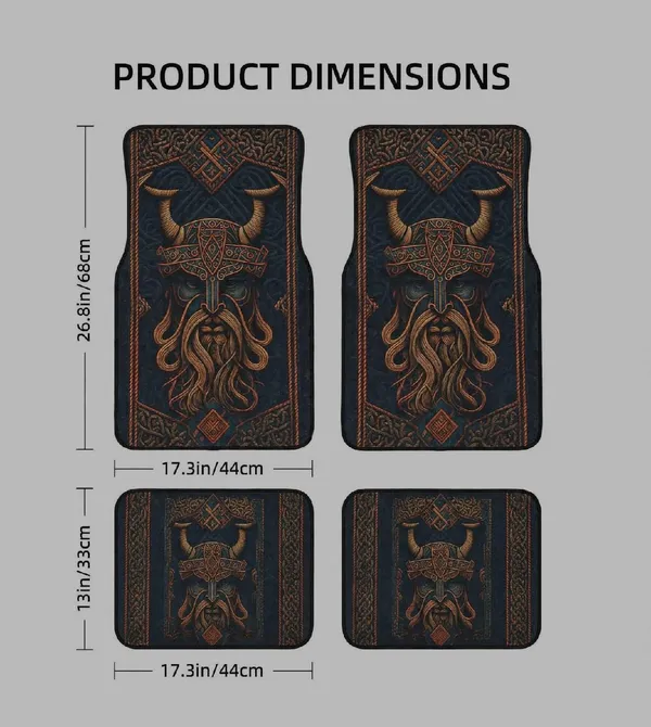 Polyester_Anti-Slip_Rubber_Printed_Black_Car_Floor_Mat_Set_Of_4