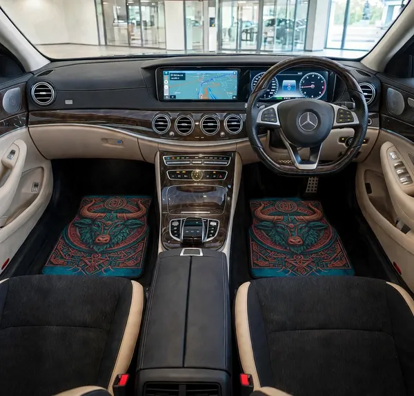 Polyester_Anti-Slip_Rubber_Blue_Black_Printed_Car_Floor_Mat_Pack_Of_4