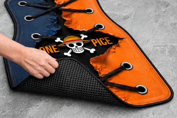 Polyester_Anti-Slip_Rubber_Black_Orange_Graphic_Print_Car_Floor_Mat_Pack_Of_4