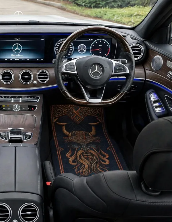 Polyester_Anti-Slip_Rubber_Printed_Black_Car_Floor_Mat_Set_Of_4