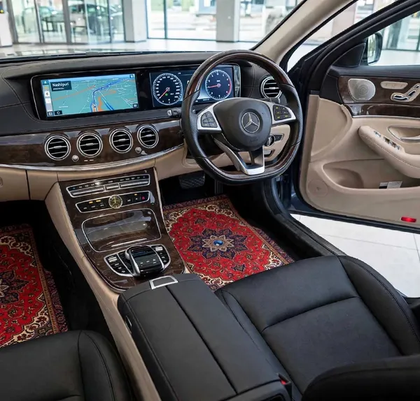 Polyester_Anti-Slip_Rubber_Persian_Print_Red_Car_Floor_Mat_Set_Of_4
