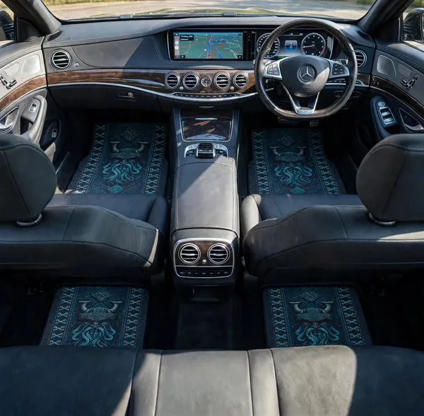 Polyester_Anti-Slip_Rubber_Black_Viking_Print_Car_Floor_Mat_Pack_Of_4