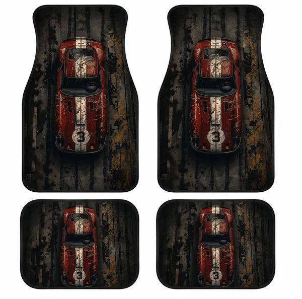 Polyester_Anti-Slip_Rubber_Solid_Black_Car_Floor_Mat_Pack_Of_4